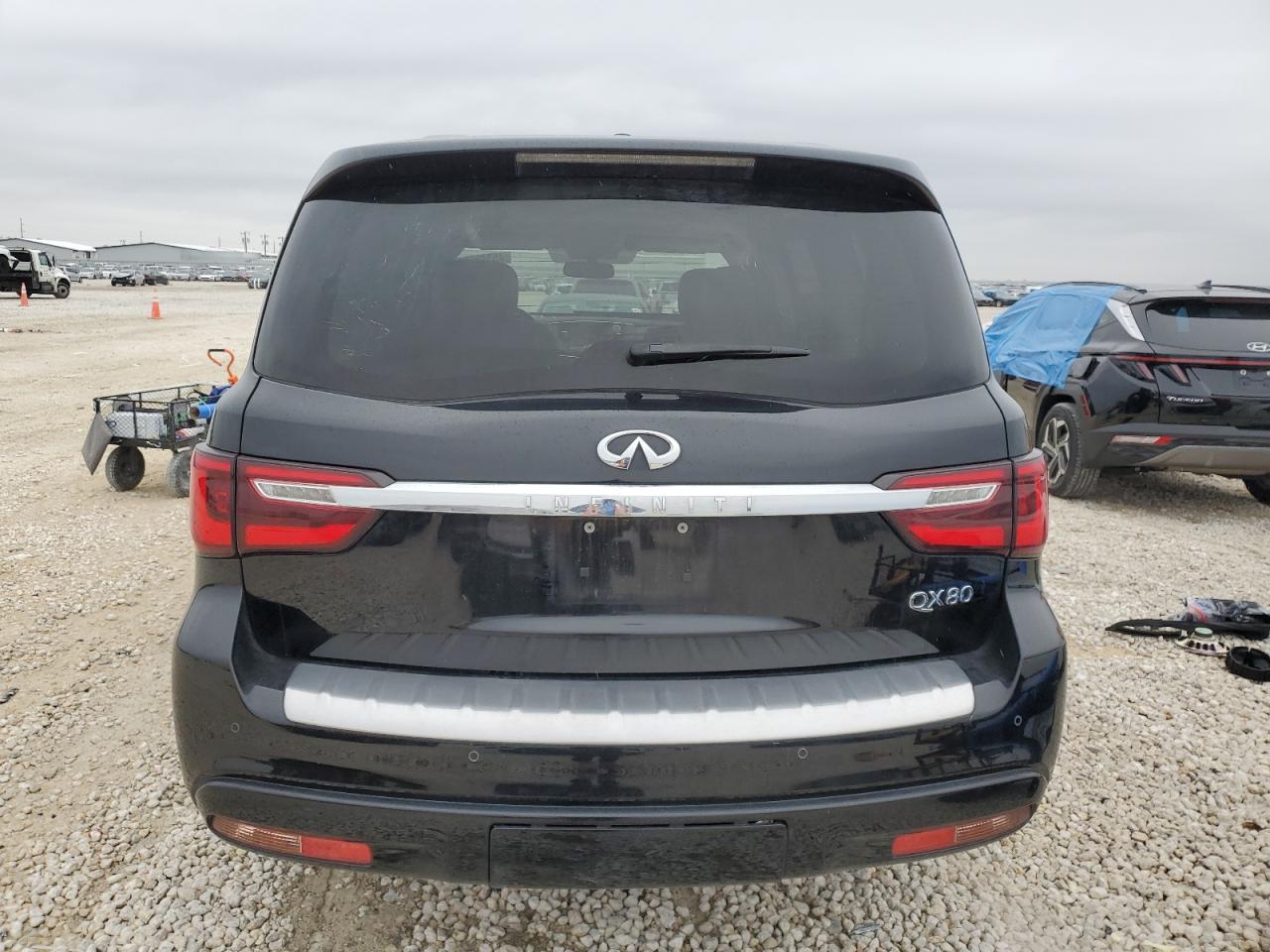 2019 Infiniti QX80 VIN JN8AZ2NF1K9680688 Copart auction photo, side damage thumbnail 6