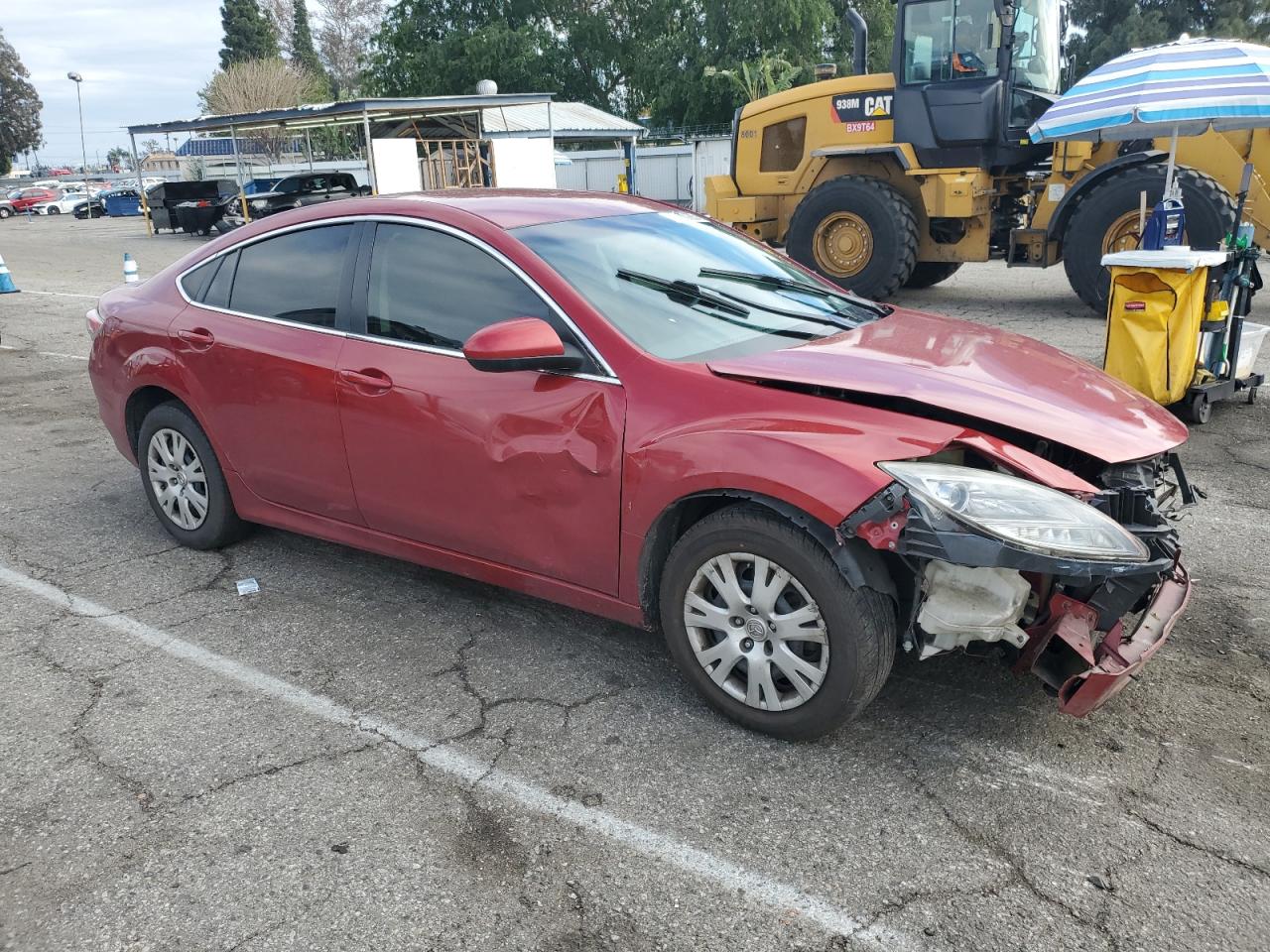 2010 Mazda 6 VIN 1YVHZ8BHXA5M12919 Copart auction photo, front end / side damage thumbnail 4