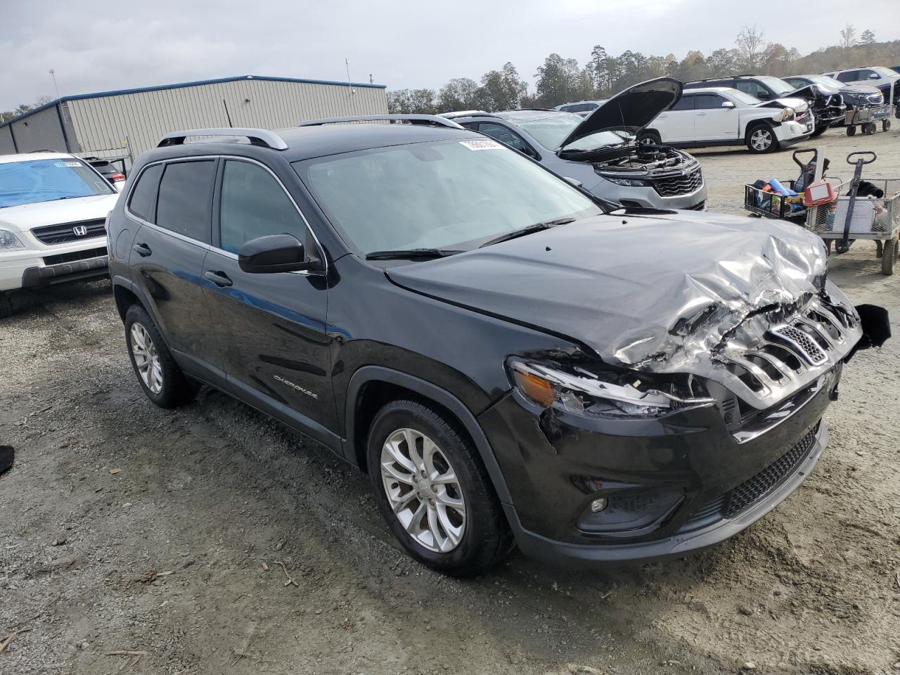 2019 Jeep Grand Cherokee VIN 1C4PJLCBXKD187284 Copart auction photo, front end damage thumbnail 4