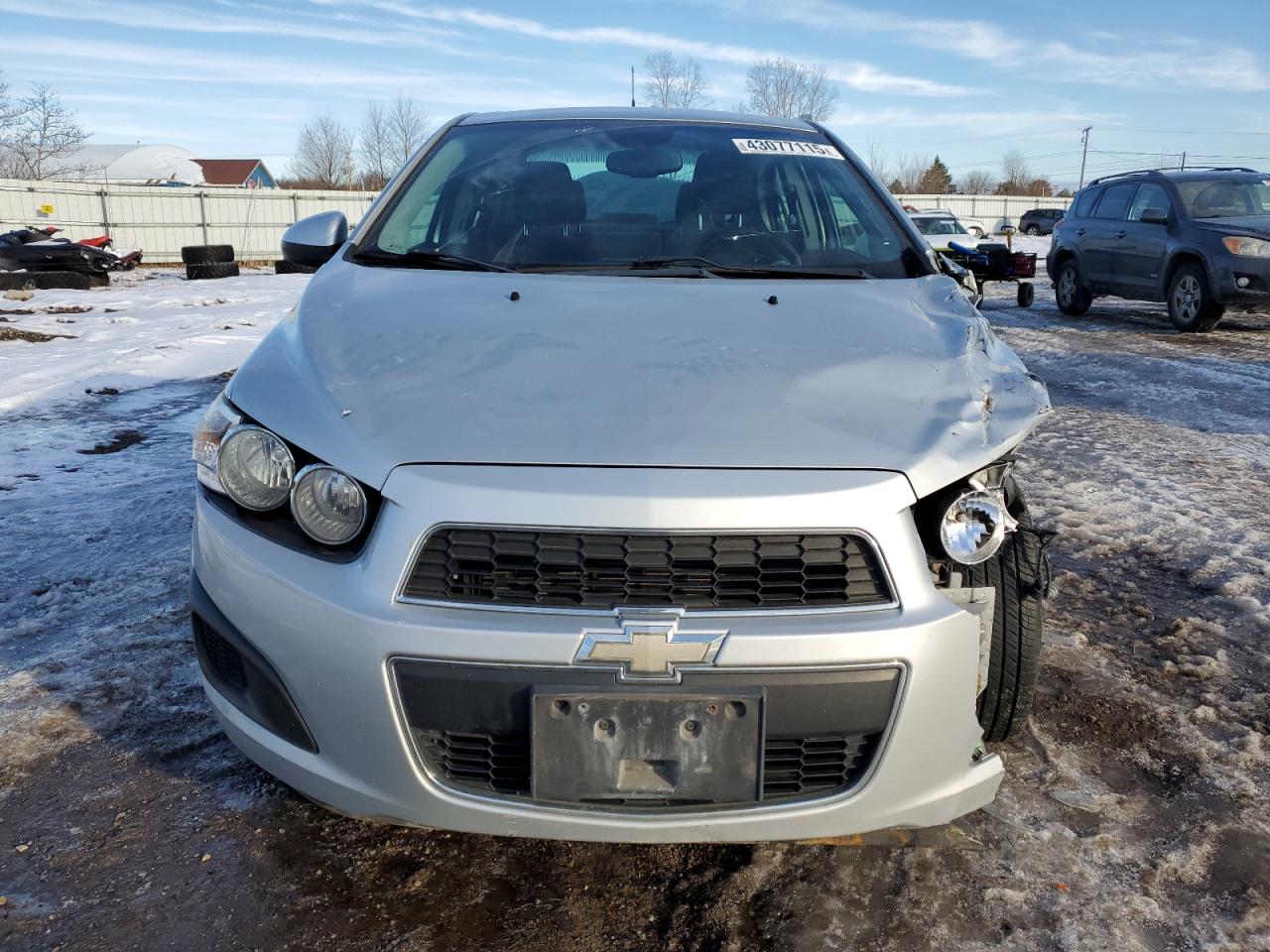 2012 Chevrolet Sonic VIN 1G1JC5SH1C4105907 Copart auction photo, front end / rear end damage thumbnail 5