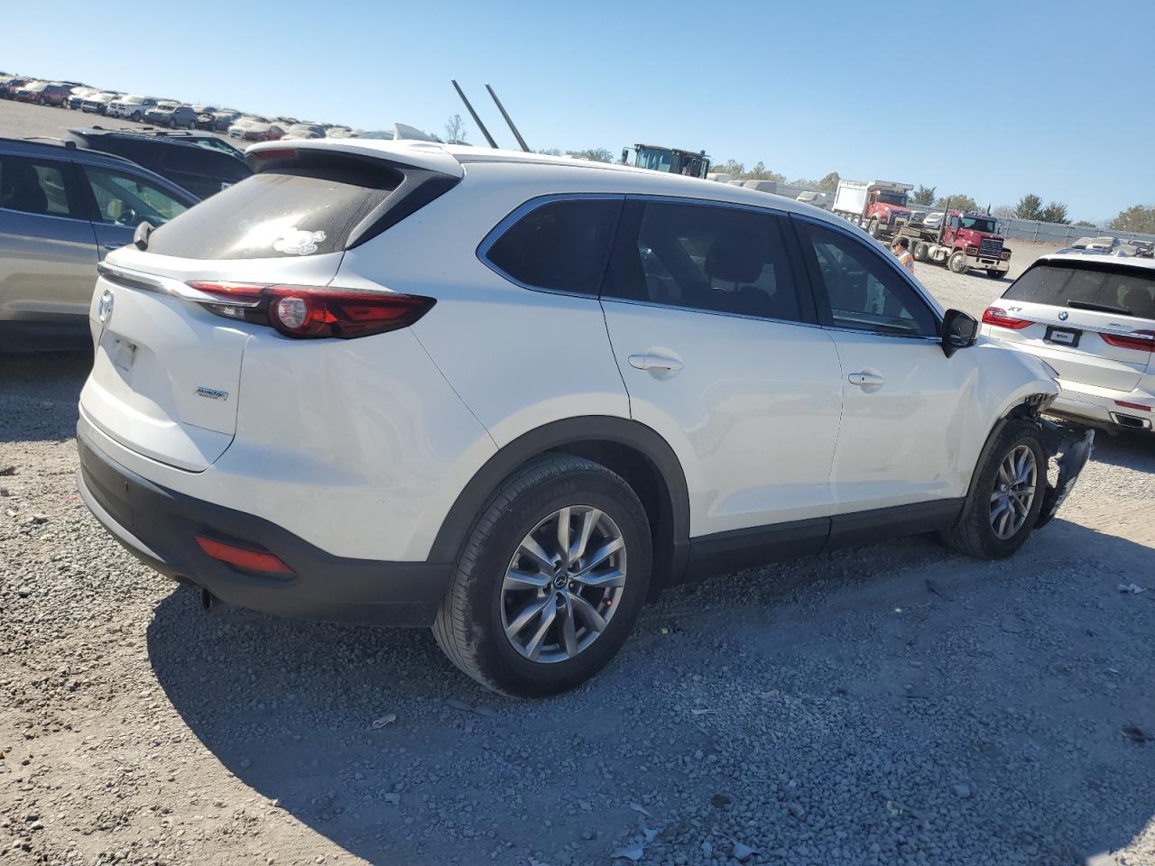 2018 Mazda CX-9 VIN JM3TCACY3J0228661 Copart auction photo, front end / side damage thumbnail 3