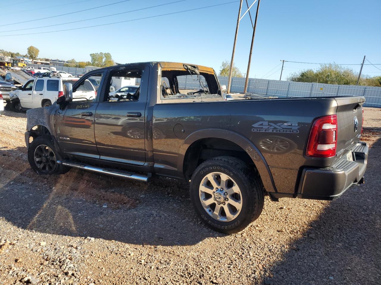 2020 RAM 2500 VIN 3C6UR5FL2LG281313 Copart auction photo, burn damage thumbnail 2