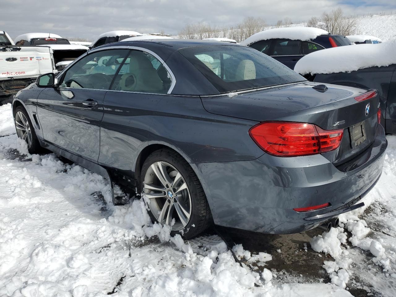 2016 BMW 4er VIN WBA3T1C57GP822357 Copart auction photo, front end / side damage thumbnail 2
