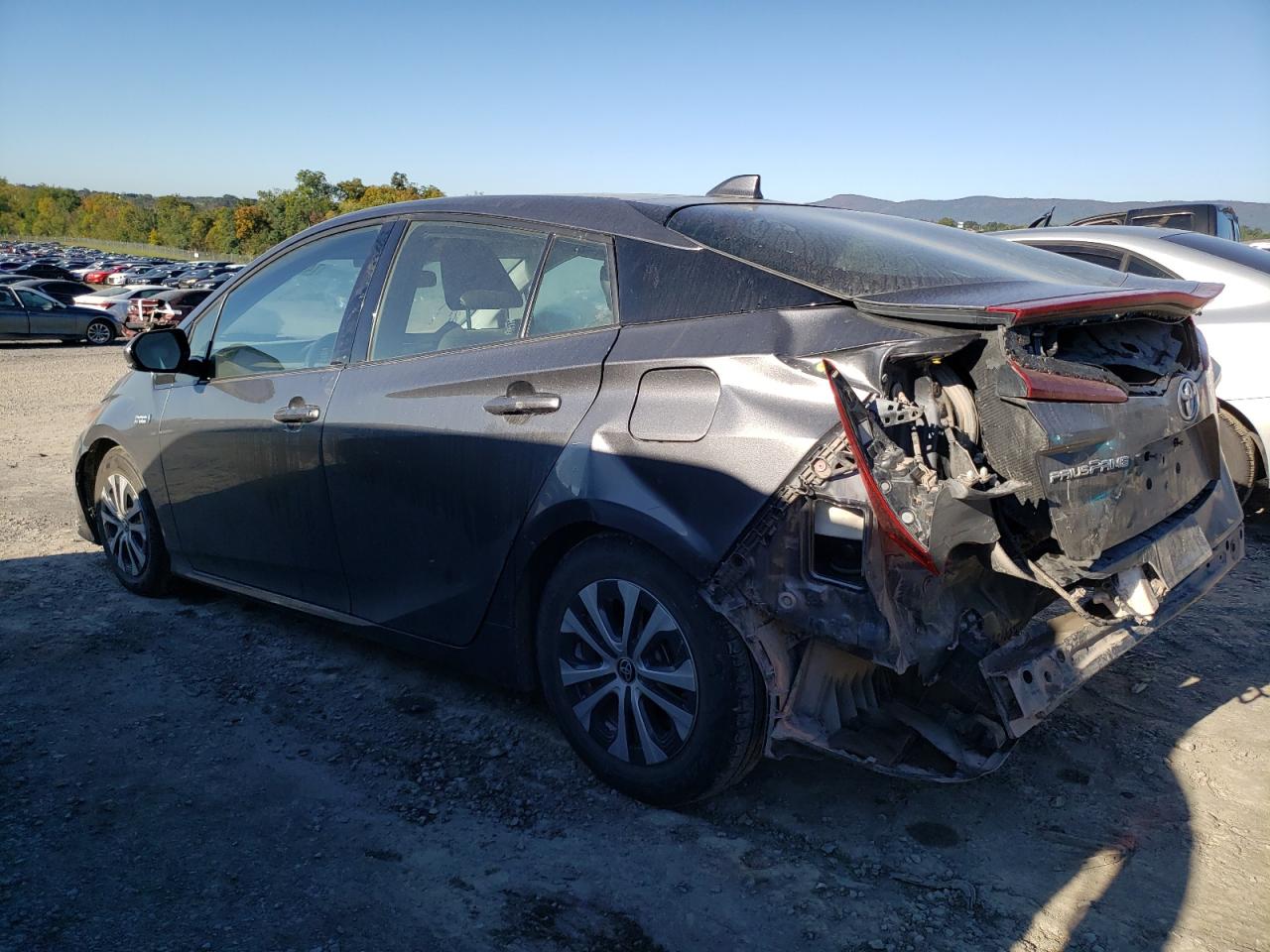 2020 Toyota Prius VIN JTDKARFP8L3143571 Copart auction photo, rear end damage thumbnail 2