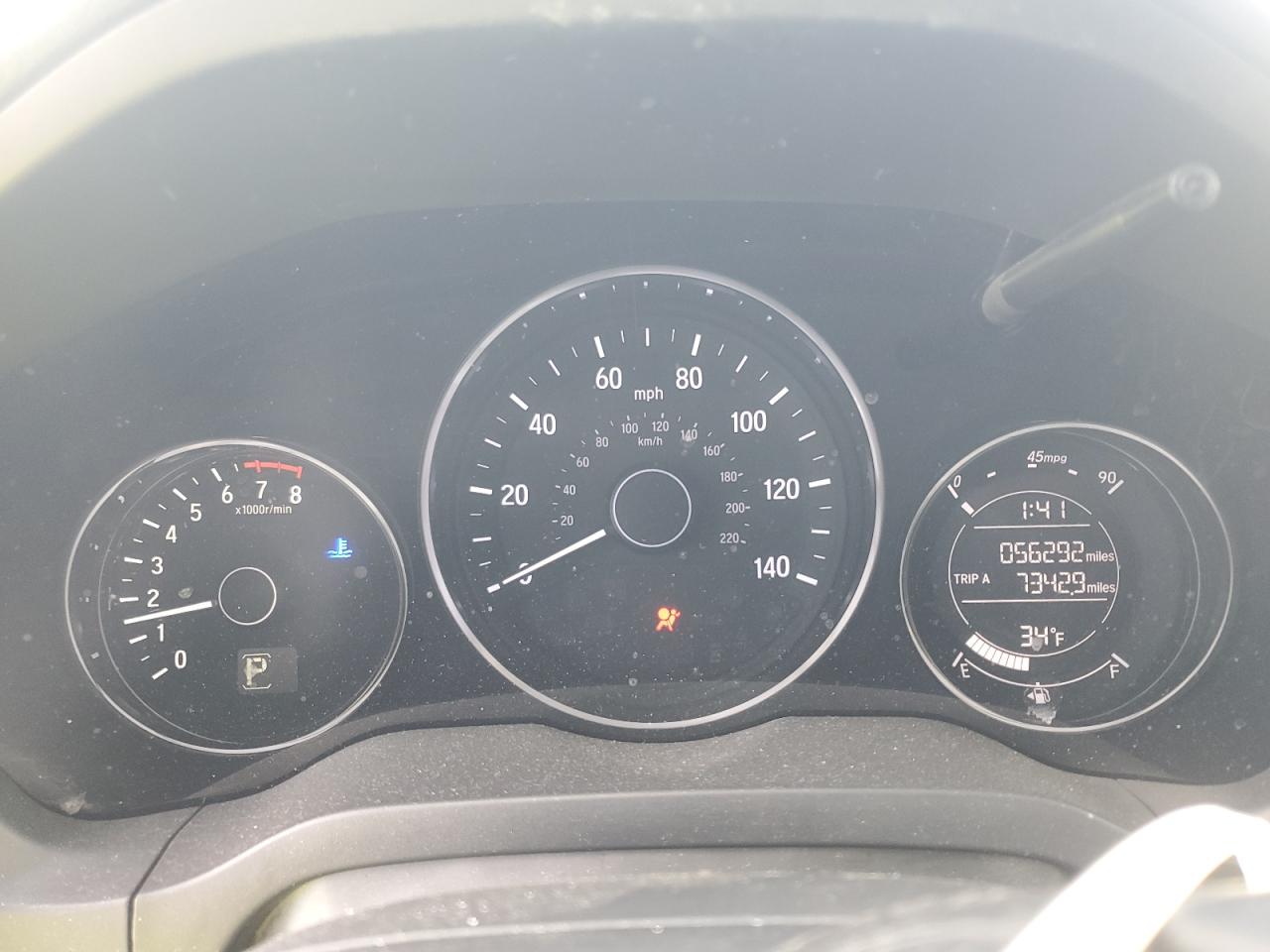 2019 Honda HR-V VIN 3CZRU6H19KG713001 Copart auction photo, front end damage thumbnail 9