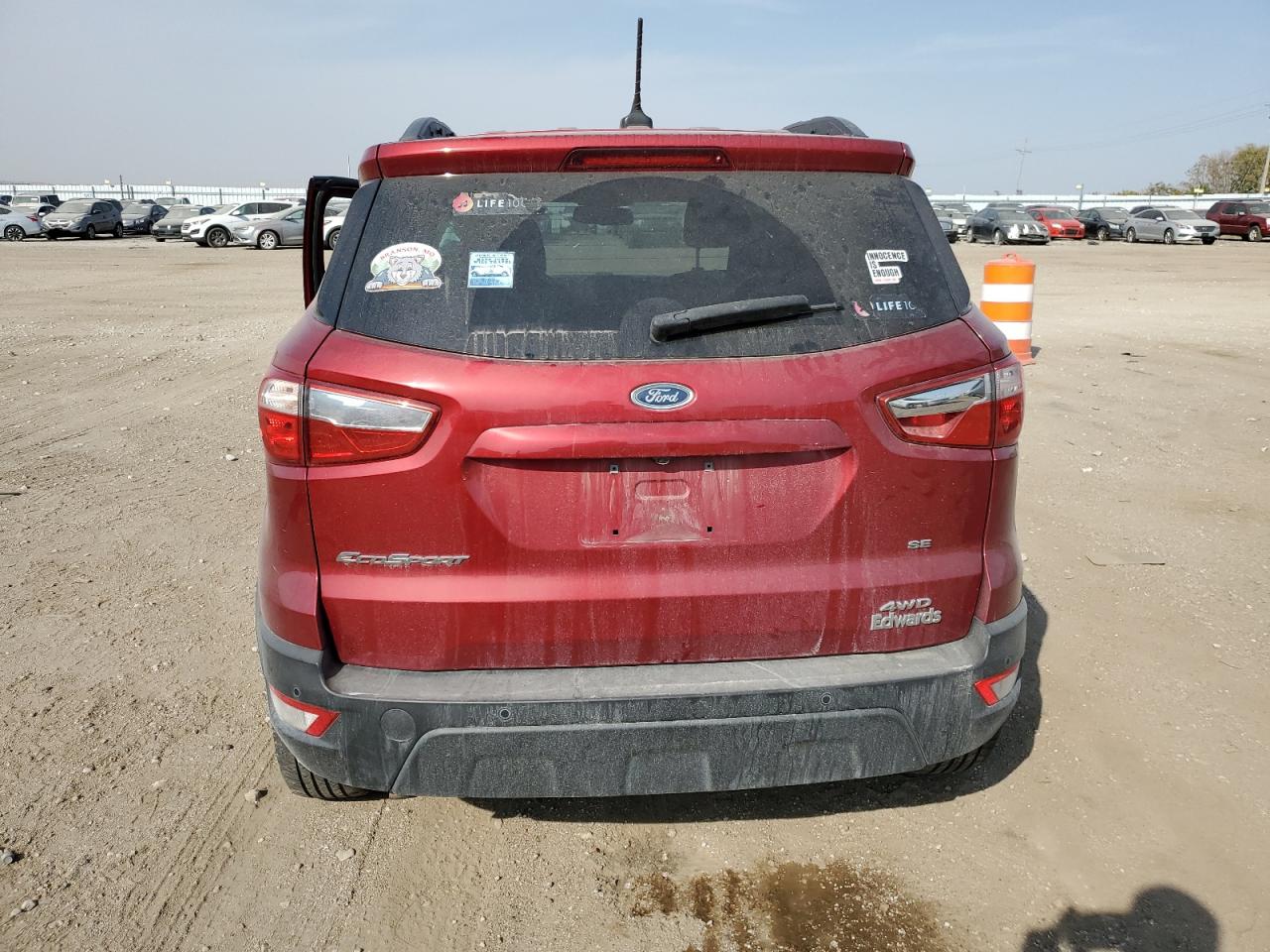 2018 Ford EcoSport VIN MAJ6P1UL9JC172873 Copart auction photo, side damage thumbnail 6