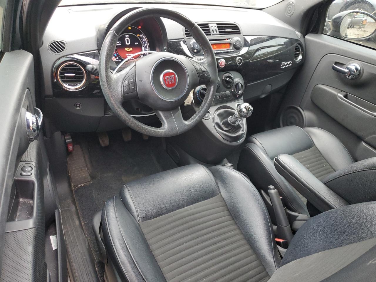 2015 Fiat 500 VIN 3C3CFFBR0FT504171 Copart auction photo, front end damage thumbnail 8