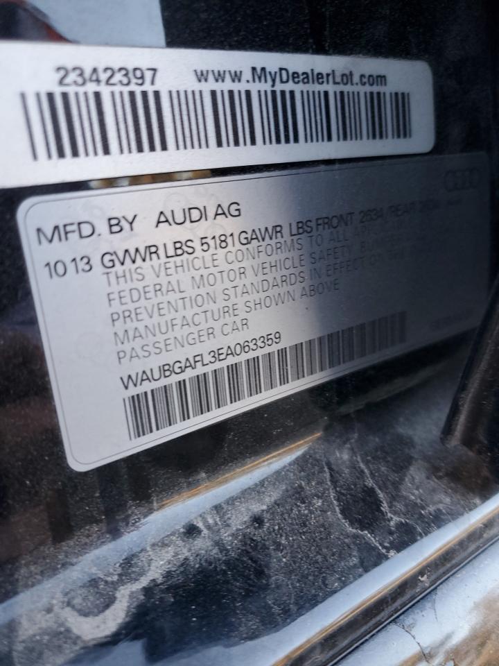 2014 Audi RS4 VIN WAUBGAFL3EA063359 Copart auction photo, water/flood damage thumbnail 13