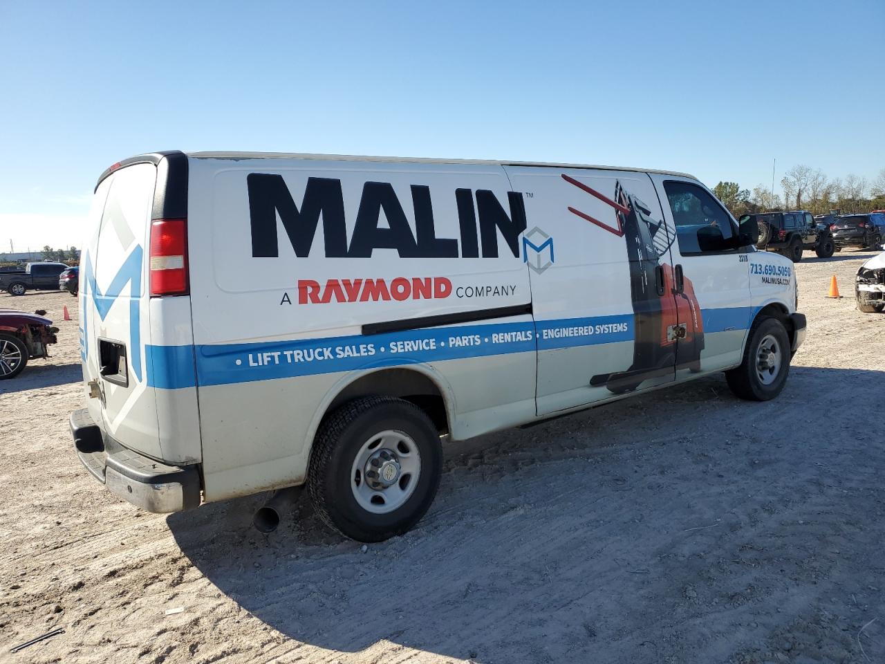 2013 Chevrolet Express VIN 1GCZGUCL6D1160691 Copart auction photo, normal wear damage thumbnail 3