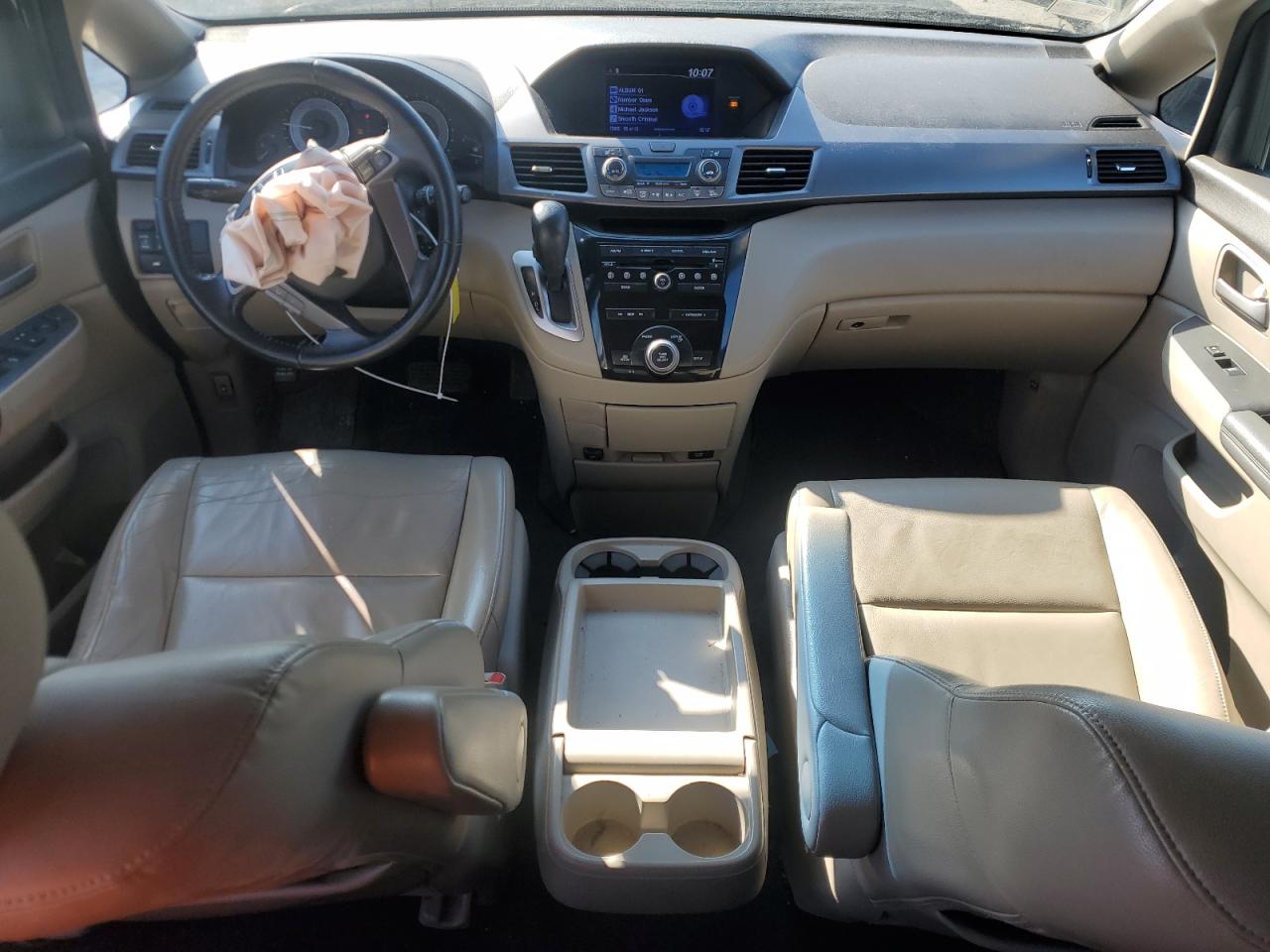 2012 Honda Odyssey VIN 5FNRL5H65CB083712 Copart auction photo, side / front end damage thumbnail 8