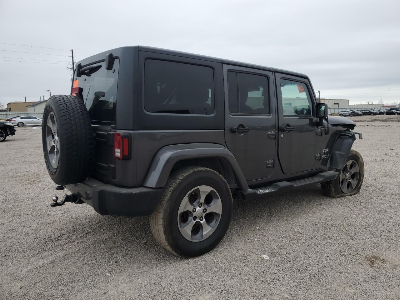 2016 Jeep Wrangler VIN 1C4BJWEG4GL168599 Copart auction photo, front end / side damage thumbnail 3