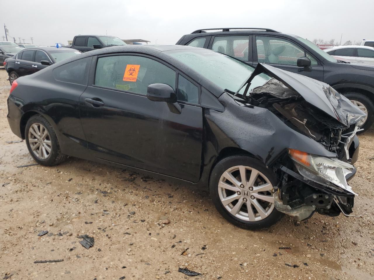 2012 Honda Civic VIN 2HGFG3B82CH566141 Copart auction photo, front end / minor dent/scratches damage thumbnail 4