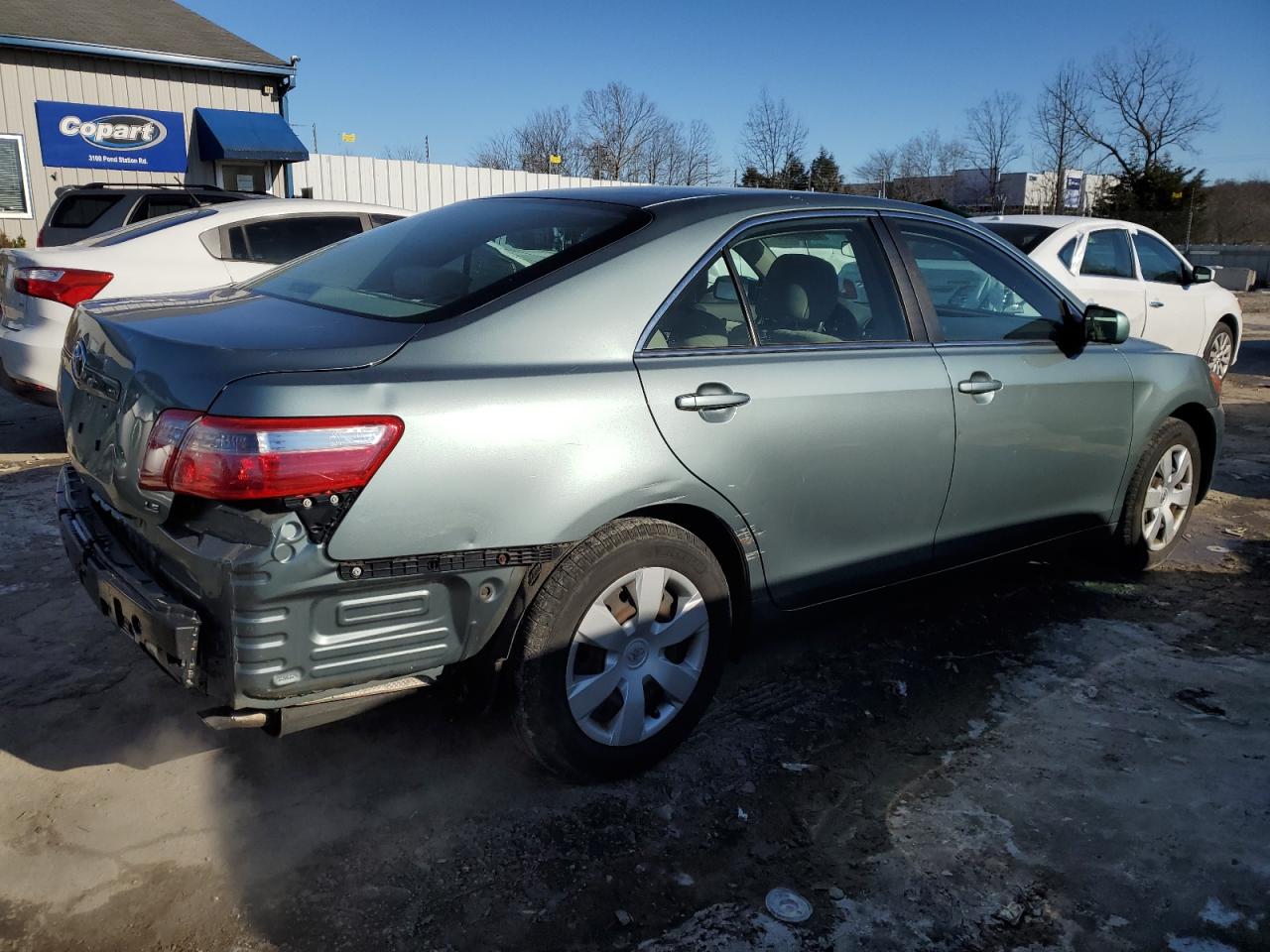 2008 Toyota Camry VIN 4T1BE46K18U737430 Copart auction photo, rear end damage thumbnail 3