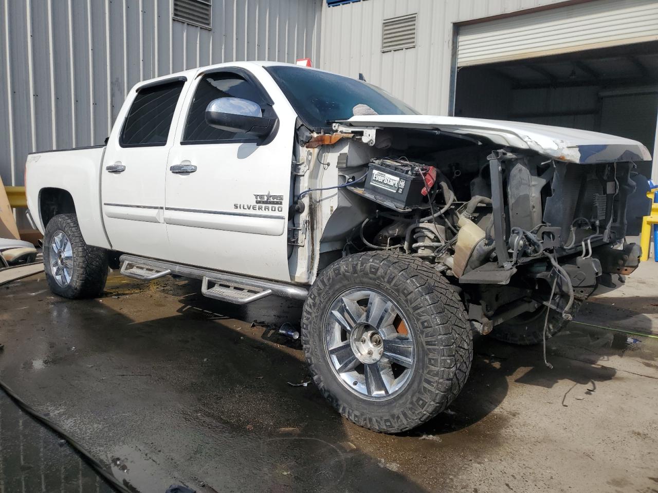 2013 Chevrolet Silverado VIN 3GCPKSE79DG114204 Copart auction photo, front end / rejected repair damage thumbnail 4