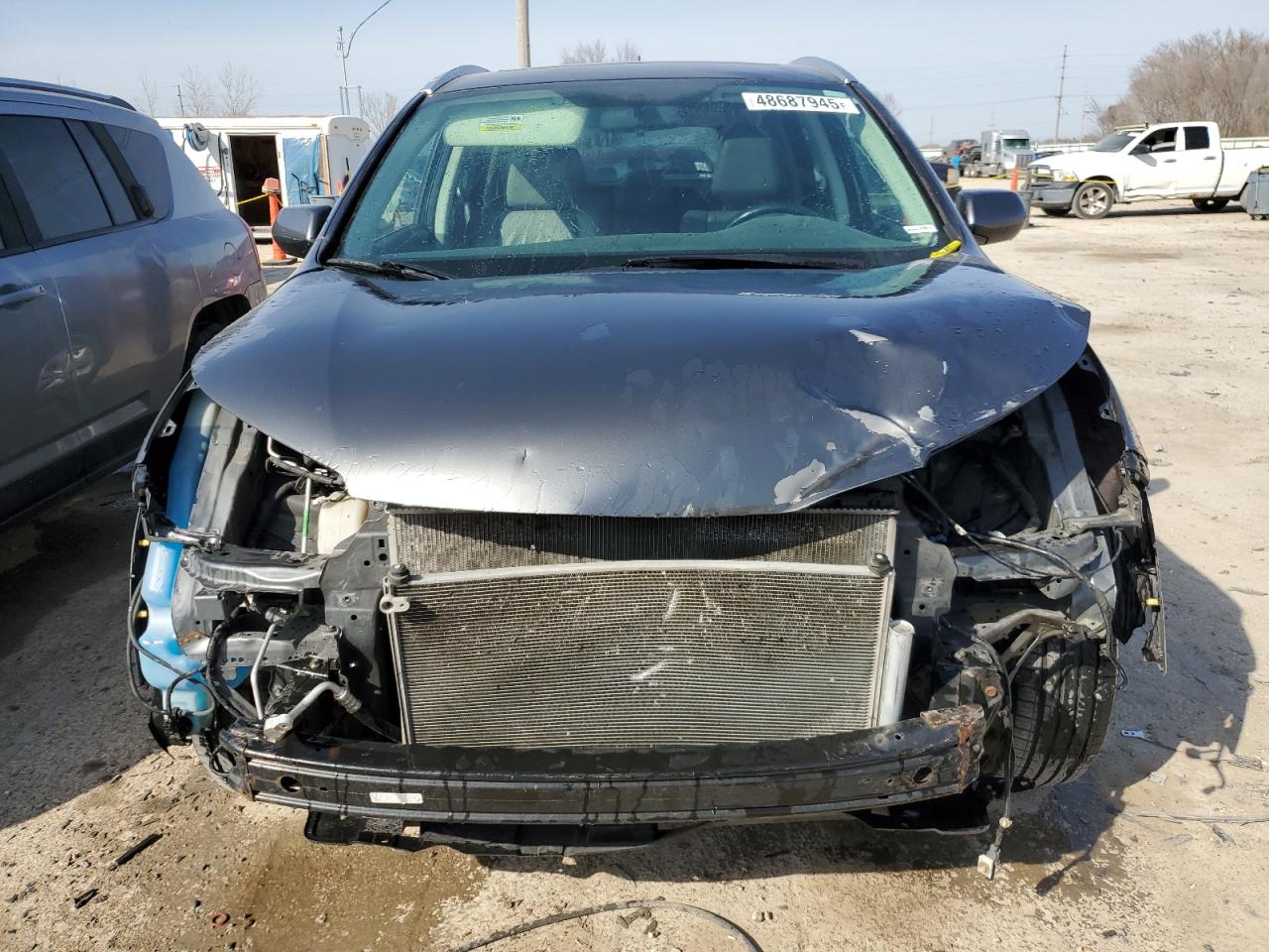 2013 Honda CR-V VIN 2HKRM4H74DH673208 Copart auction photo, front end damage thumbnail 5