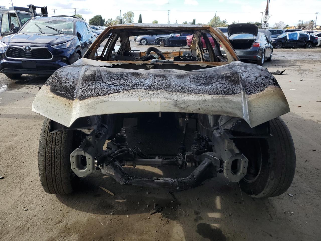 2020 Dodge Charger VIN 2C3CDXGJ1LH183230 Copart auction photo, burn damage thumbnail 5