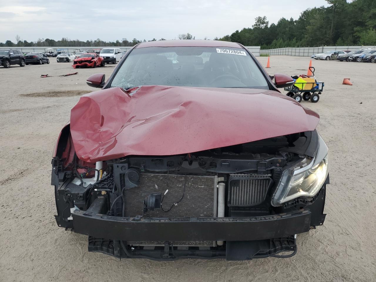 2016 KIA Optima VIN 5XXGW4L24GG073835 Copart auction photo, front end damage thumbnail 5
