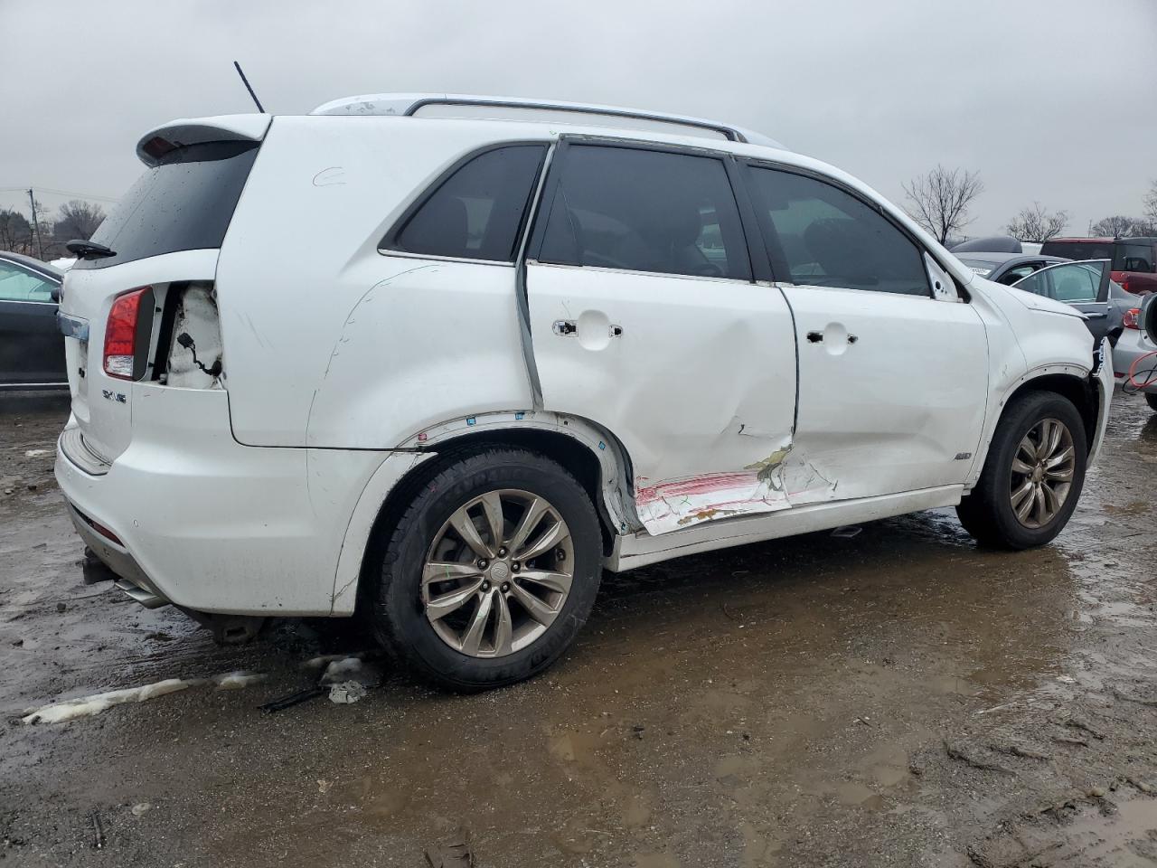 2013 KIA Sorento VIN 5XYKWDA21DG321639 Copart auction photo, side damage thumbnail 3
