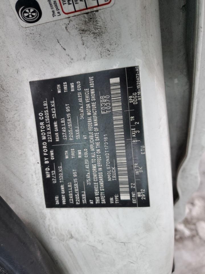 2013 Ford Transit VIN NM0LS7DNXDT173161 Copart auction photo, rear end damage thumbnail 12