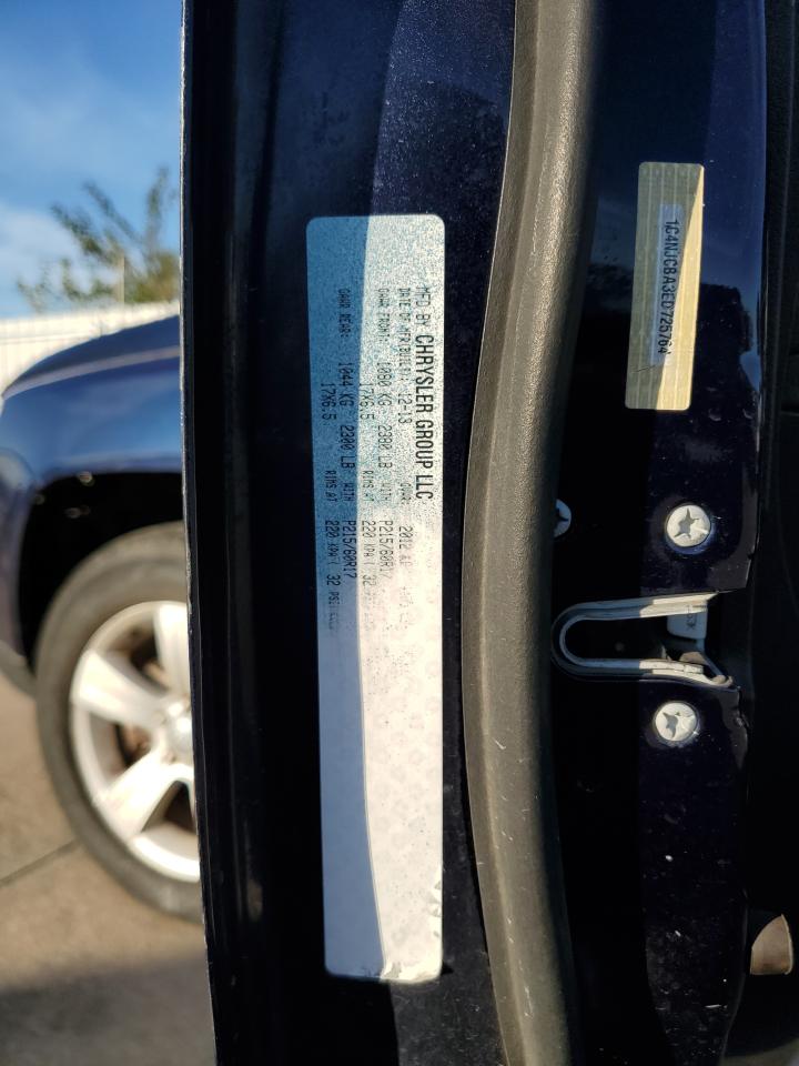 2014 Jeep Compass VIN 1C4NJCBA3ED725764 Copart auction photo, rear end / front end damage thumbnail 14