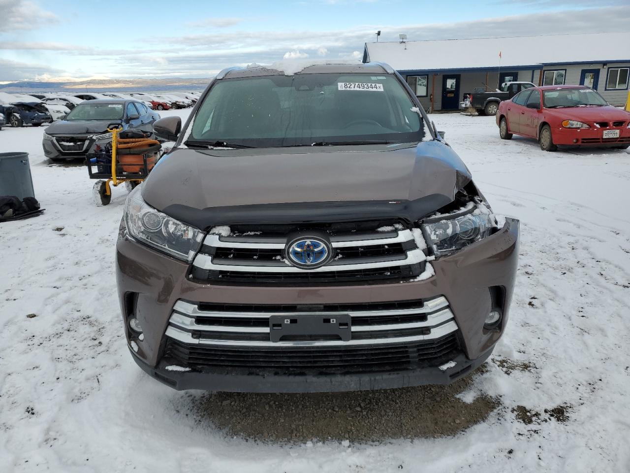 2019 Toyota Highlander VIN 5TDDGRFH8KS076256 Copart auction photo, front end / mechanical damage thumbnail 5