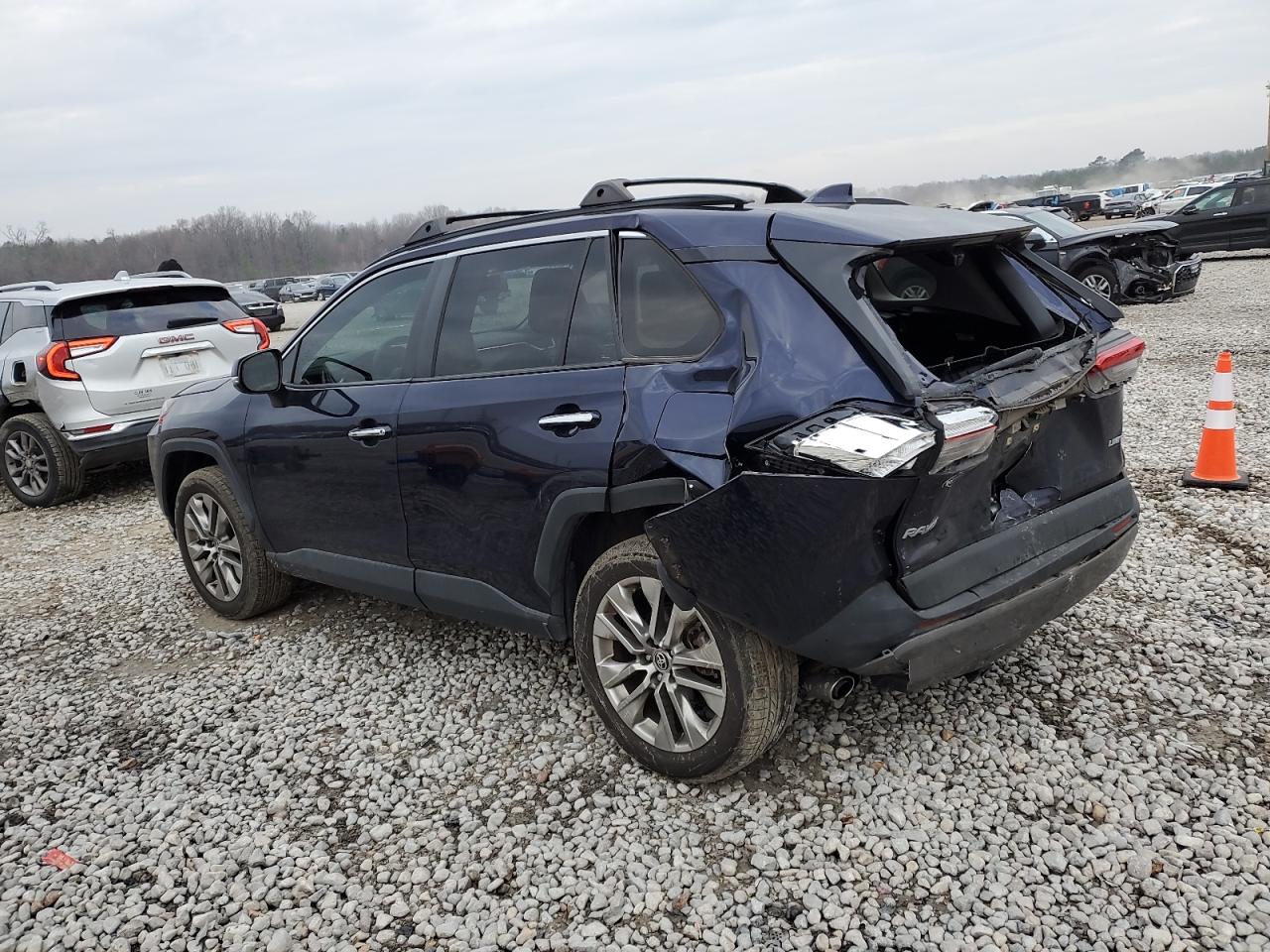 2020 Toyota RAV 4 VIN JTMY1RFV8LD060760 Copart auction photo, rear end damage thumbnail 2