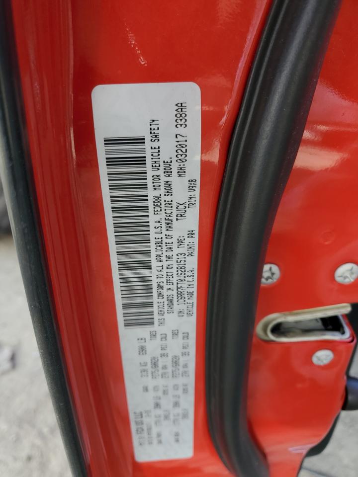2018 RAM 1500 VIN 1C6RR7FT0JS281513 Copart auction photo, front end / undercarriage damage thumbnail 13