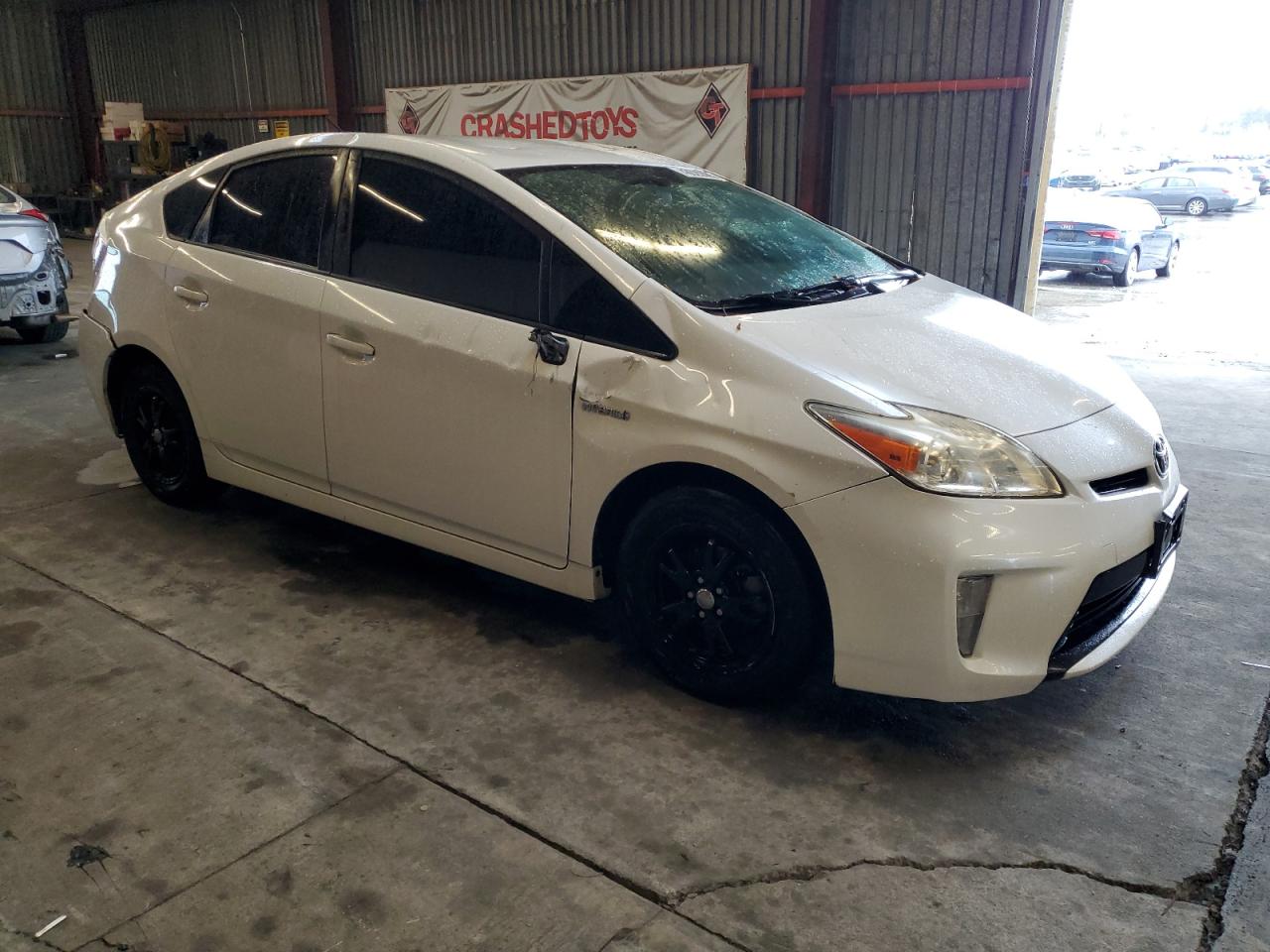2014 Toyota Prius VIN JTDKN3DU4E0373610 Copart auction photo, all over damage thumbnail 4