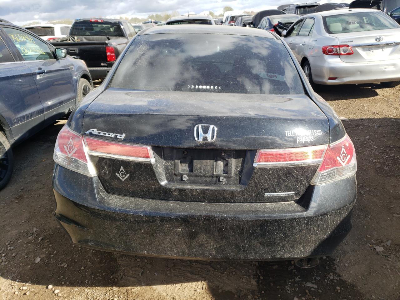 2012 Honda Accord VIN 1HGCP2F64CA019523 Copart auction photo, front end / side damage thumbnail 6