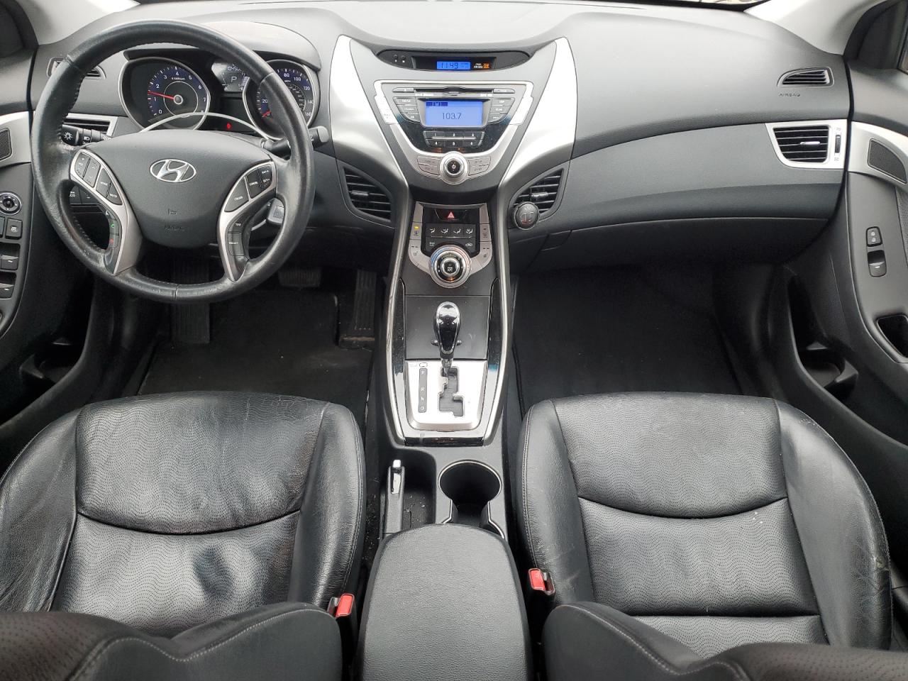 2013 Hyundai Elantra VIN KMHDH4AEXDU637225 Copart auction photo, front end damage thumbnail 8
