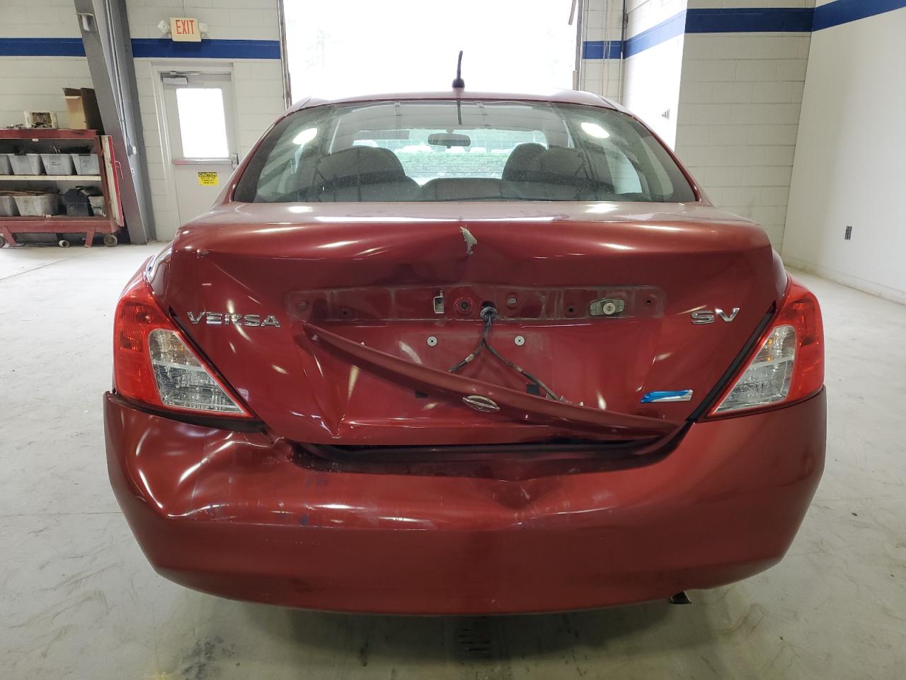 2012 Nissan Versa VIN 3N1CN7AP4CL820255 Copart auction photo, rear end damage thumbnail 6