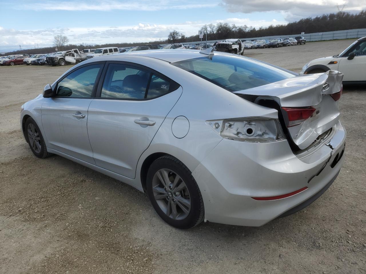 2018 Hyundai Elantra VIN 5NPD84LF3JH304803 Copart auction photo, rear end damage thumbnail 2