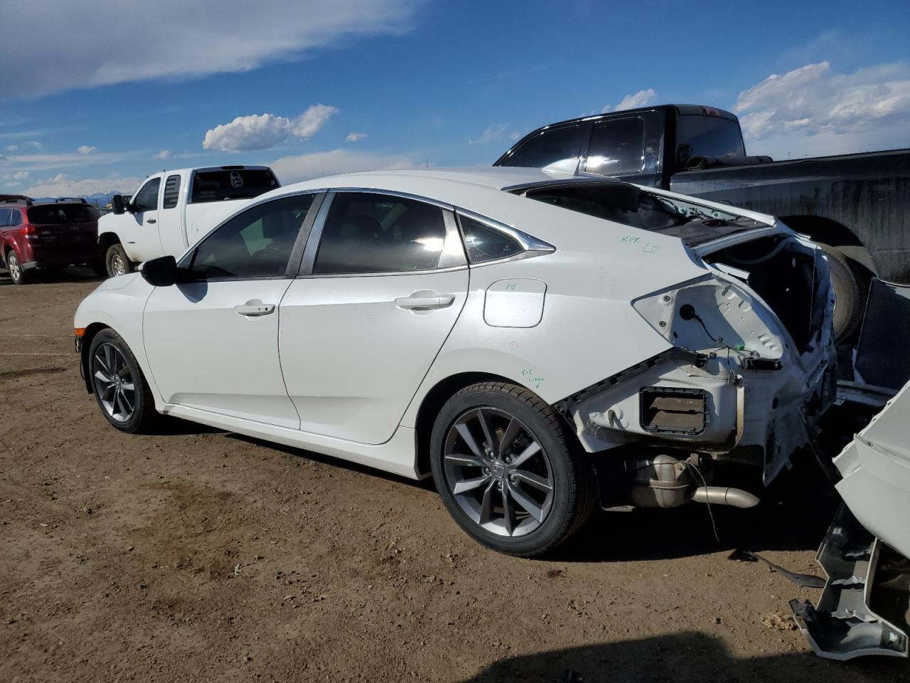 2019 Honda Civic VIN JHMFC1F72KX002112 Copart auction photo, front end / rear end damage thumbnail 2
