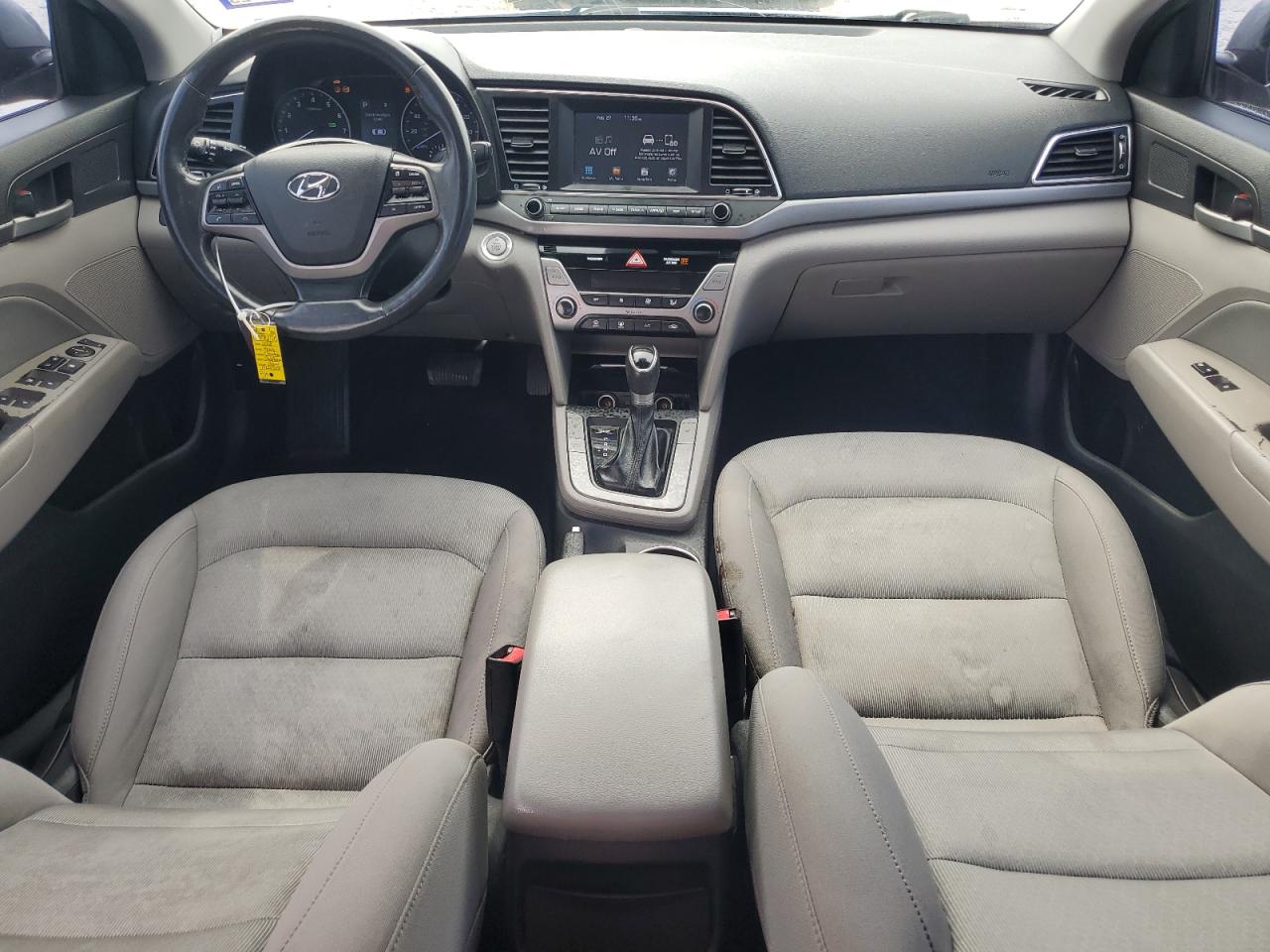 2018 Hyundai Elantra VIN KMHD84LF1JU527777 Copart auction photo, front end / side damage thumbnail 8