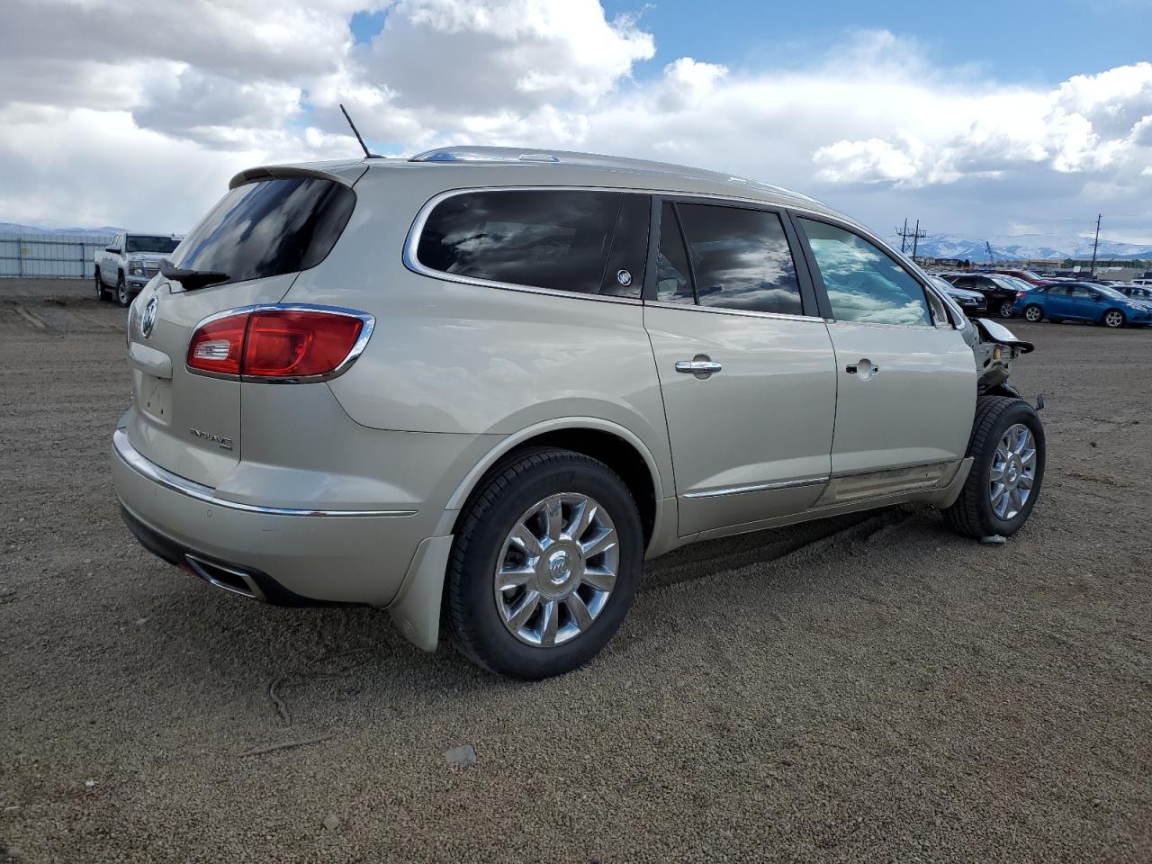 2014 Buick Enclave VIN 5GAKVCKD3EJ225706 Copart auction photo, front end damage thumbnail 3