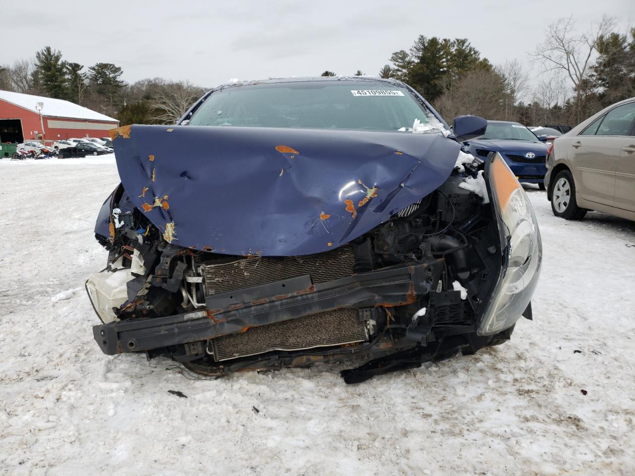 2012 Hyundai Elantra VIN 5NPDH4AE1CH096384 Copart auction photo, front end damage thumbnail 5