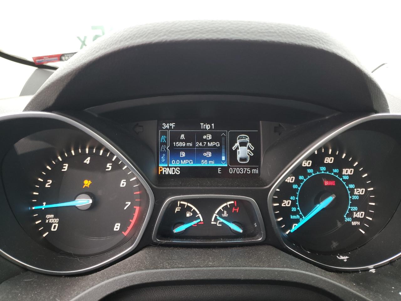 2014 Ford Escape VIN 1FMCU9GX0EUE12682 Copart auction photo, all over damage thumbnail 9