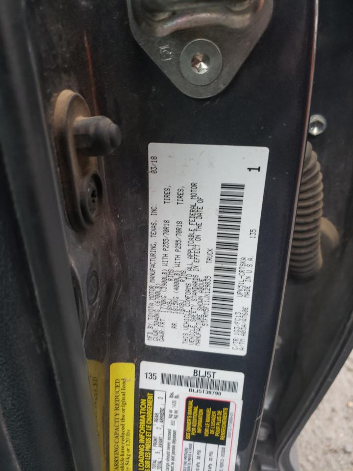 2018 Toyota Tundra VIN 5TFRM5F11JX129835 Copart auction photo, undercarriage damage thumbnail 13