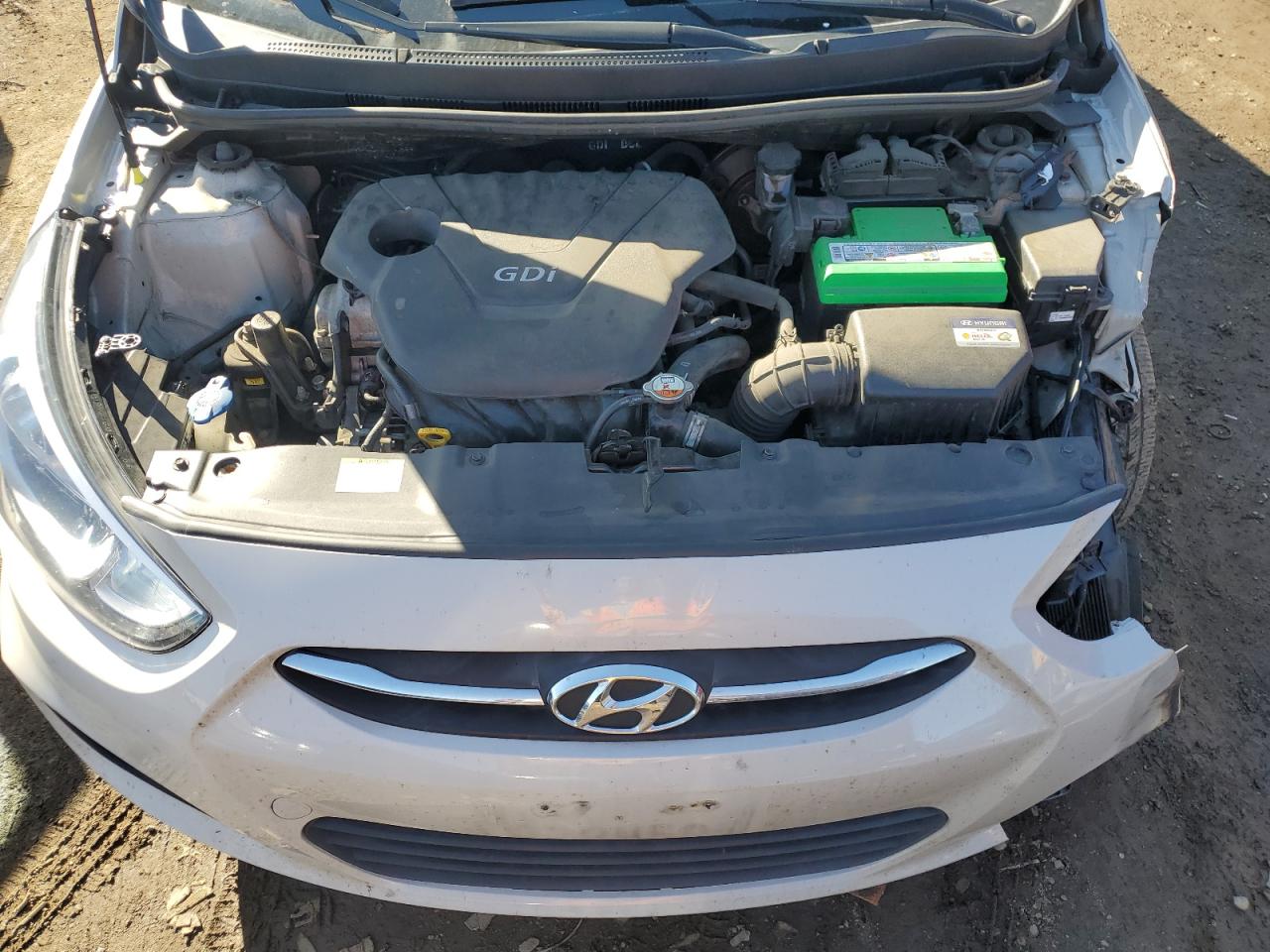 2017 Hyundai Accent VIN KMHCT4AE1HU222908 Copart auction photo, front end damage thumbnail 13