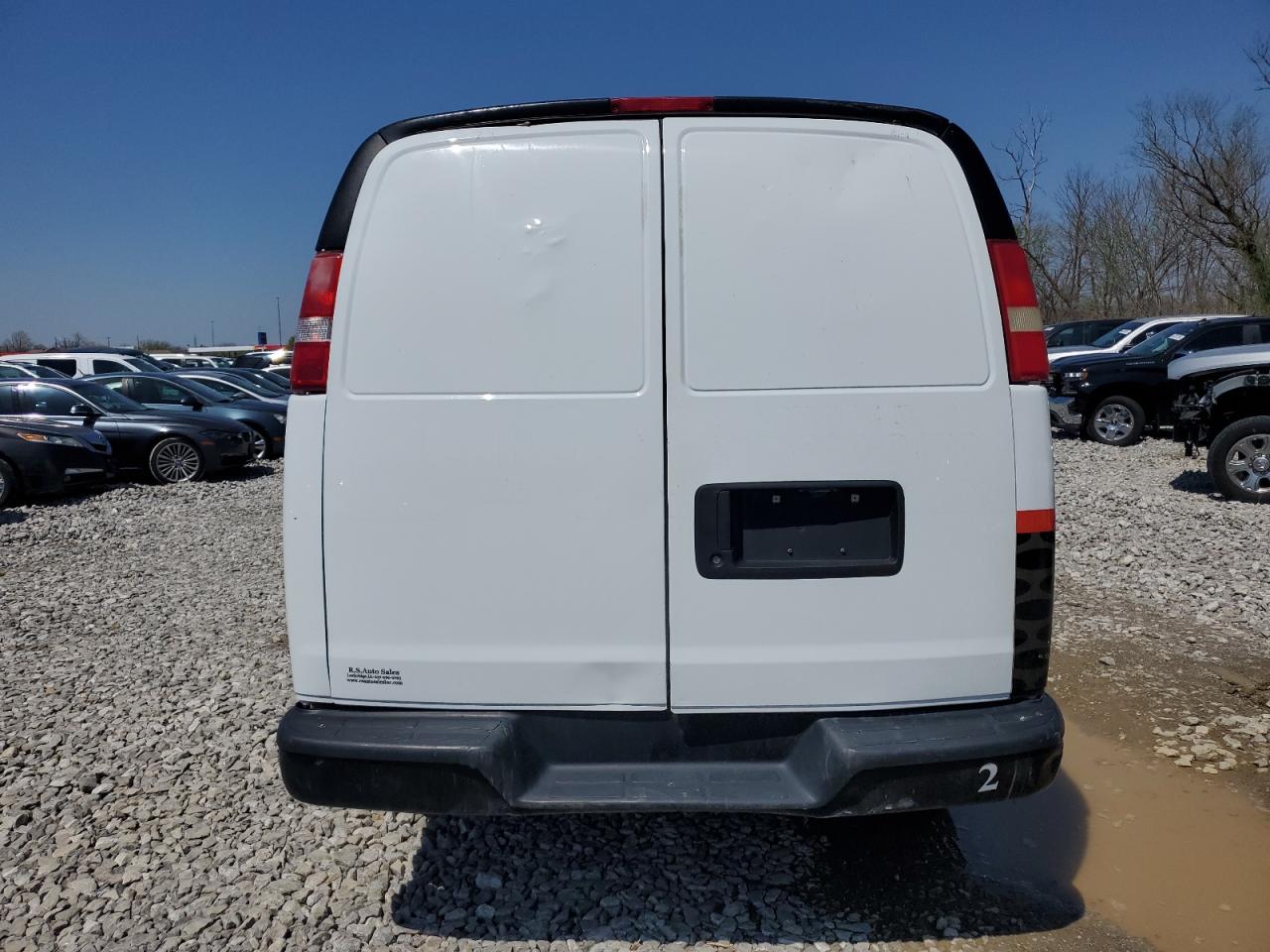 2017 GMC Savana VIN 1GTW7BFF7H1329359 Copart auction photo, front end damage thumbnail 6