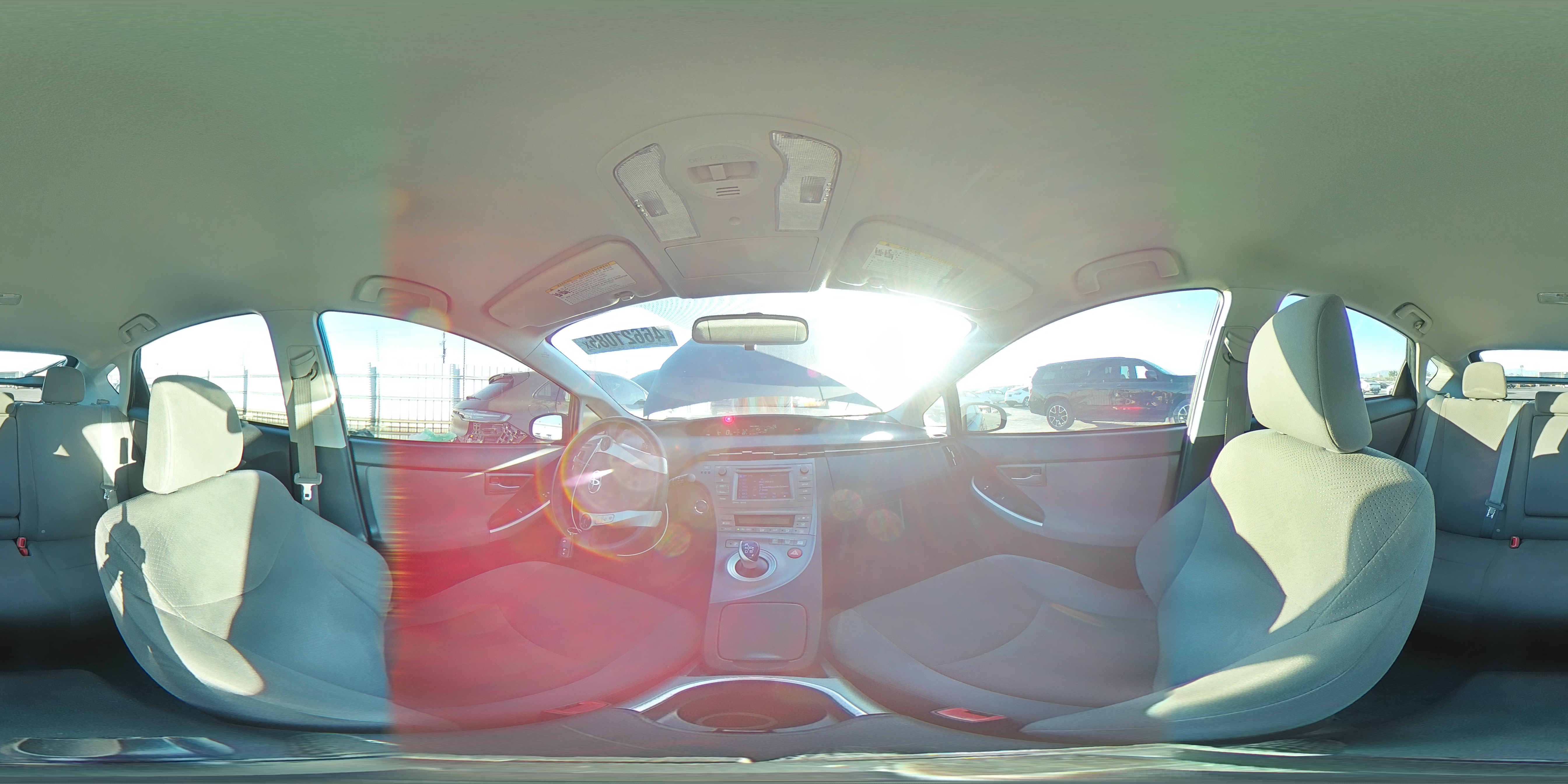 2013 Toyota Prius VIN JTDKN3DU9D1714041 Copart auction photo, front end / rear end damage thumbnail 13
