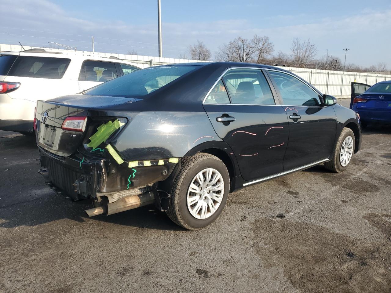2013 Toyota Camry VIN 4T1BF1FK5DU288646 Copart auction photo, rear end damage thumbnail 3