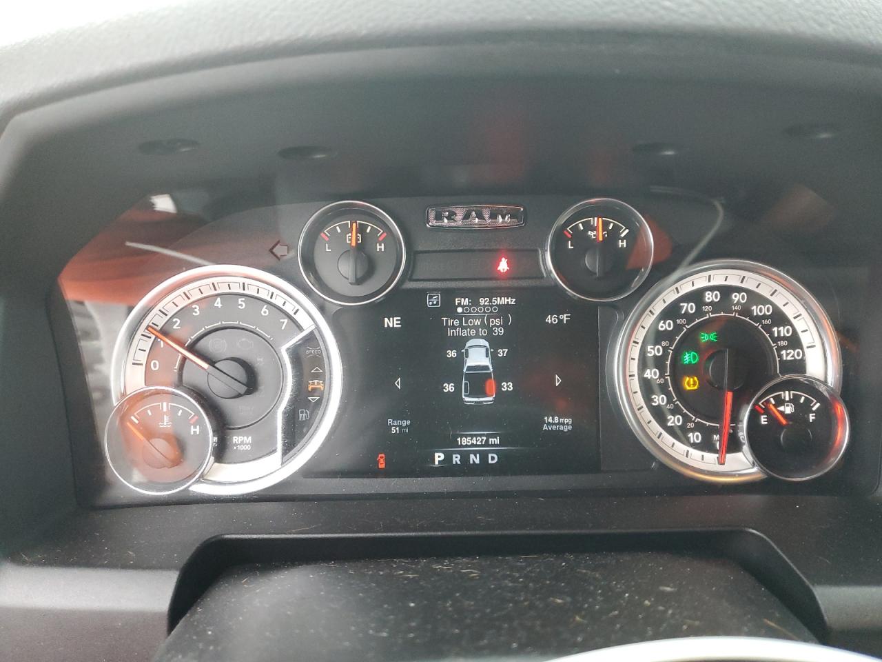2013 RAM 1500 VIN 1C6RR7LT9DS570611 Copart auction photo, front end damage thumbnail 9