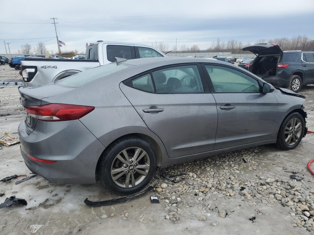 2018 Hyundai Elantra VIN 5NPD84LF3JH263511 Copart auction photo, front end damage thumbnail 3