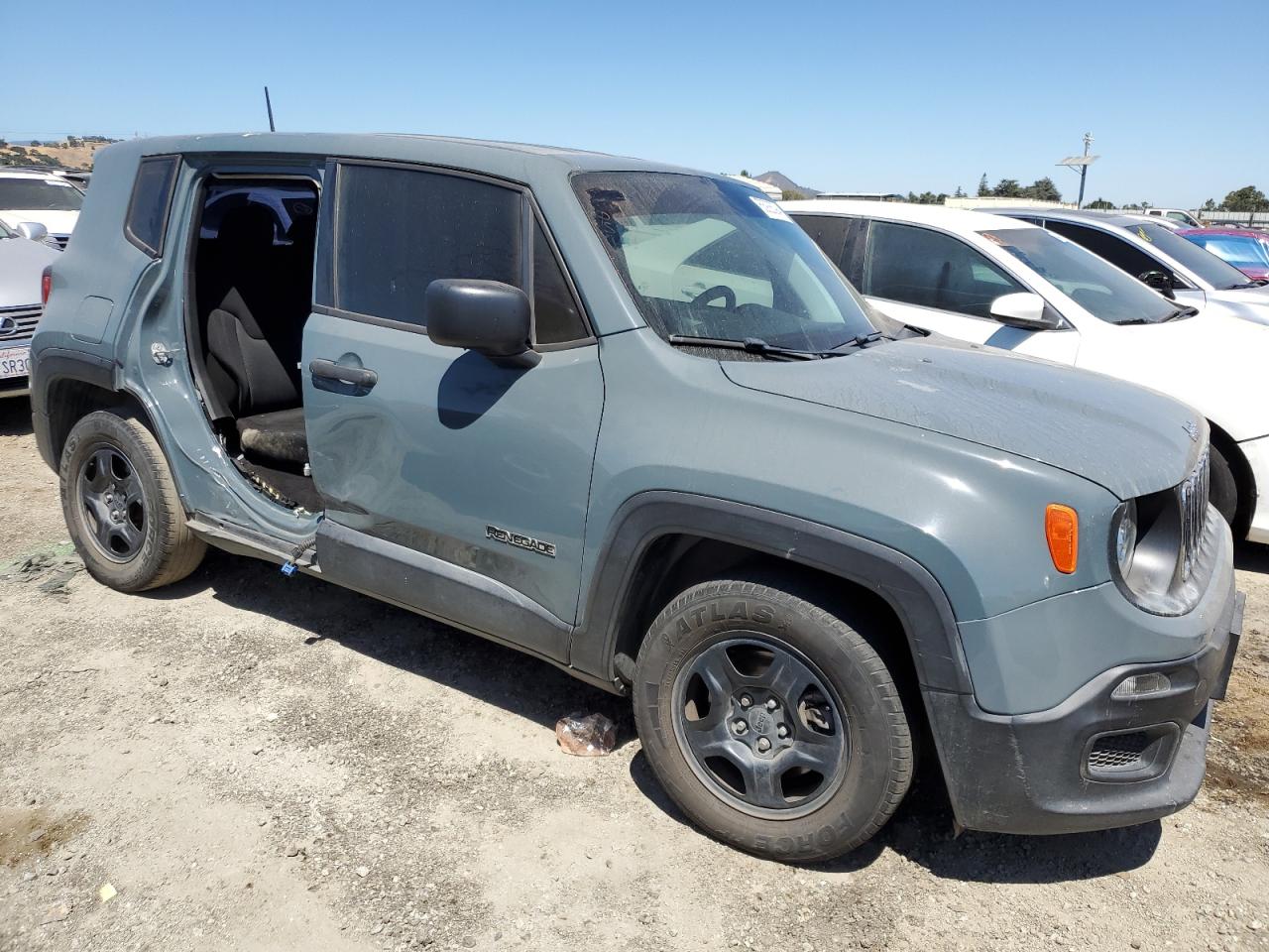 2018 Jeep Renegade VIN ZACCJAAB7JPG95833 Copart auction photo, side damage thumbnail 4