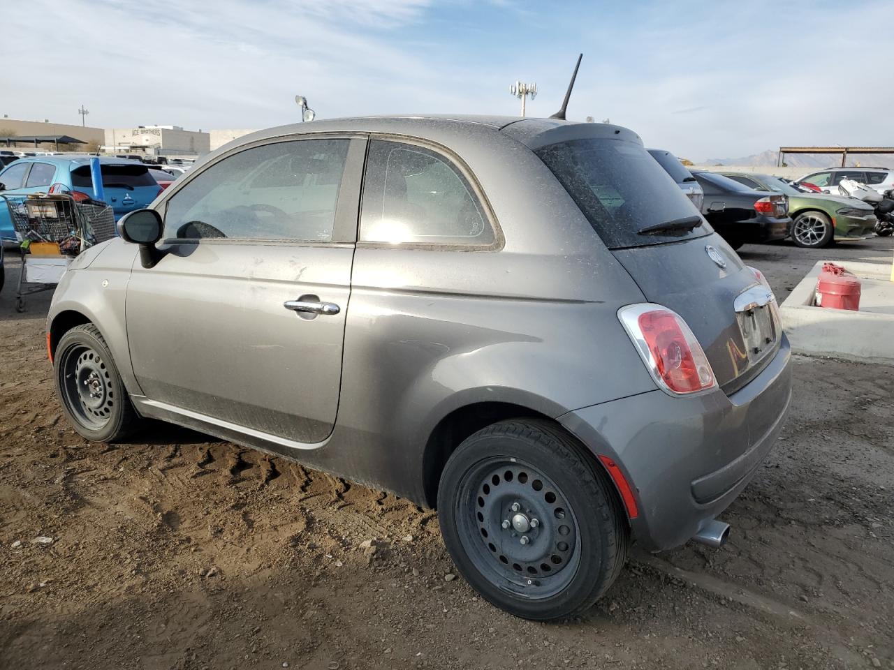 2012 Fiat 500 VIN 3C3CFFAR3CT370088 Copart auction photo, mechanical damage thumbnail 2