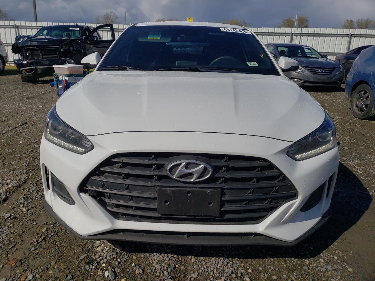 2020 Hyundai Veloster VIN KMHTG6AF6LU030790 Copart auction photo, side damage thumbnail 5