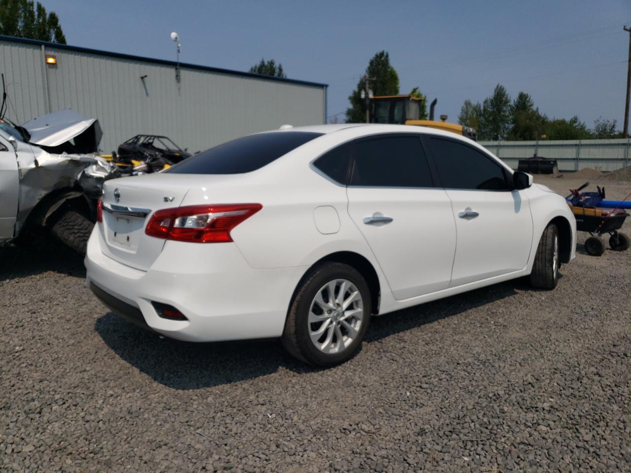 2019 Nissan Sentra VIN 3N1AB7AP2KY317342 Copart auction photo, front end / side damage thumbnail 3