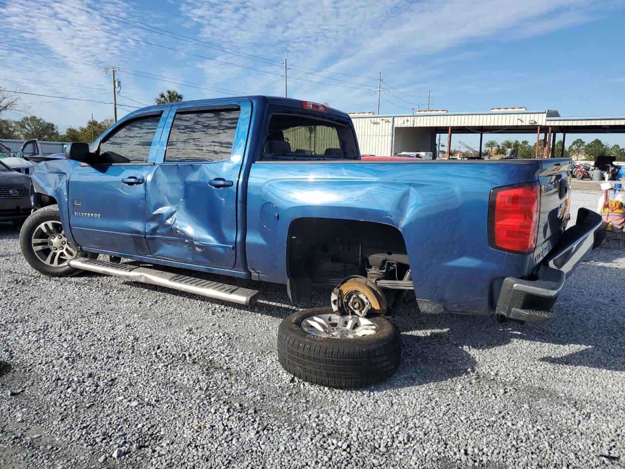 2016 Chevrolet Silverado VIN 3GCPCREC8GG113858 Copart auction photo, front end / side damage thumbnail 2
