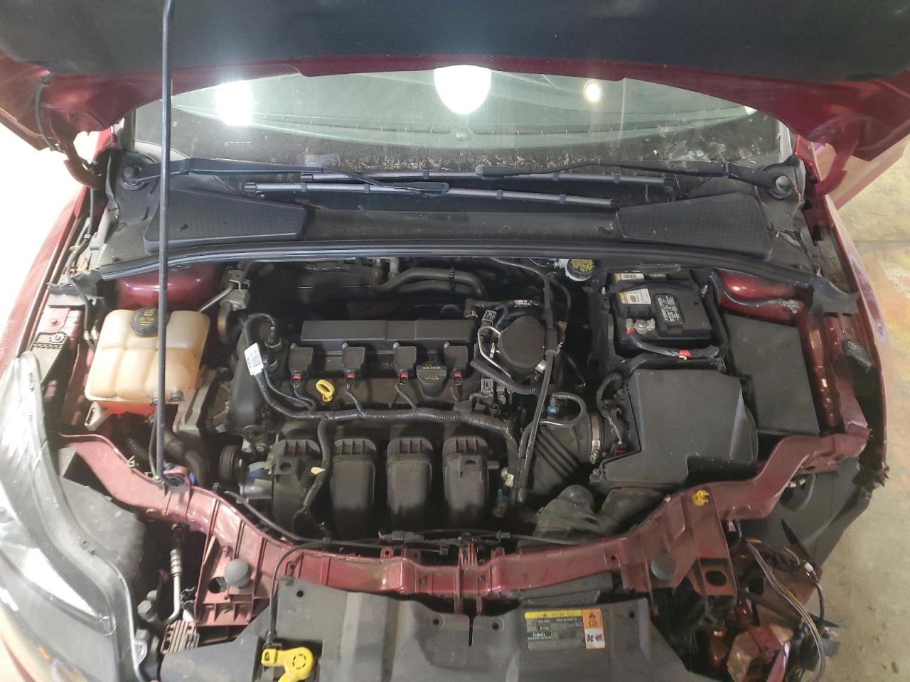 2014 Ford Focus VIN 1FADP3N28EL219700 Copart auction photo, front end / mechanical damage thumbnail 11